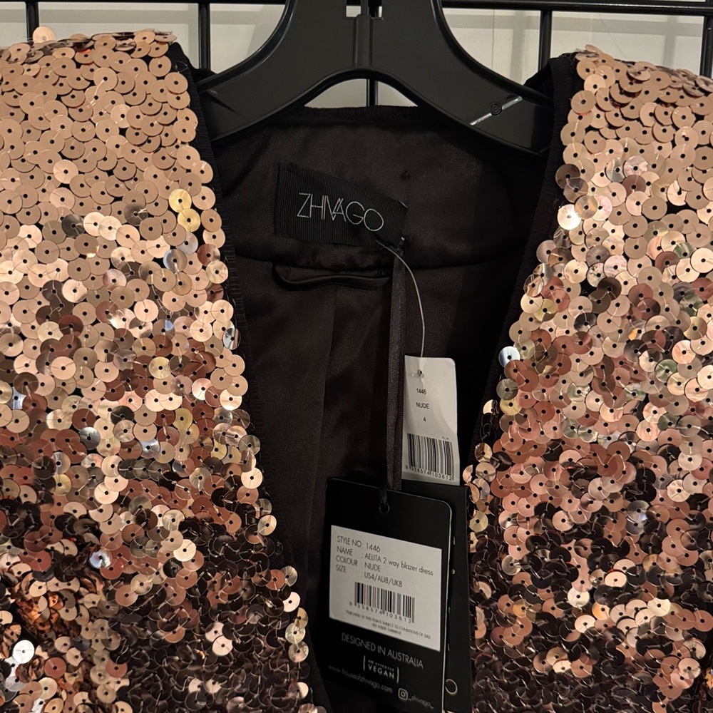 Zhivago Arita Sequined Blazer Mini Dress - Picture 11 of 11